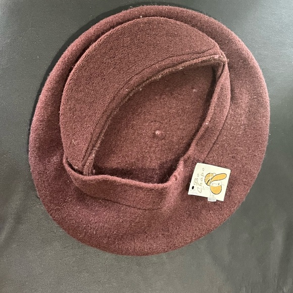 Deadstock NWT Vintage Rich Brown Wool Hat - Picture 5 of 6